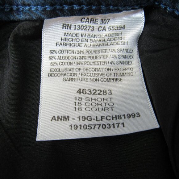 Lee Slim Fit Slim Leg Mid Rise Sculpting Straight Leg Pockets Pants 18 Short - Picture 10 of 10